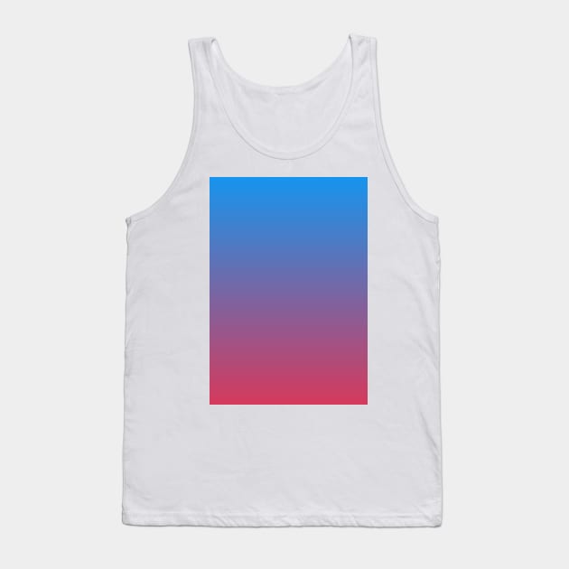 Blue Purple Red Gradient Fashion Print Tank Top by Auto-Prints